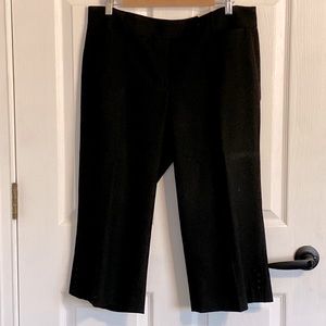 Ann Taylor Black Cropped Black pants Size 12 EUC, gently worn 1 time No Defects